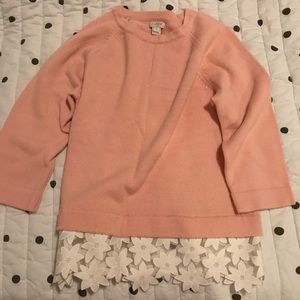 J. Crew 3/4 sleeve sweater in Pink
